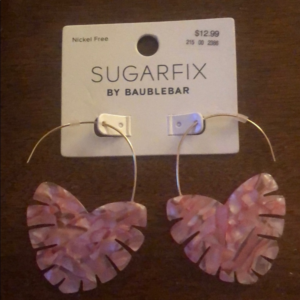SUGARFIX by BaubleBar Modern Heart Drop Earrings